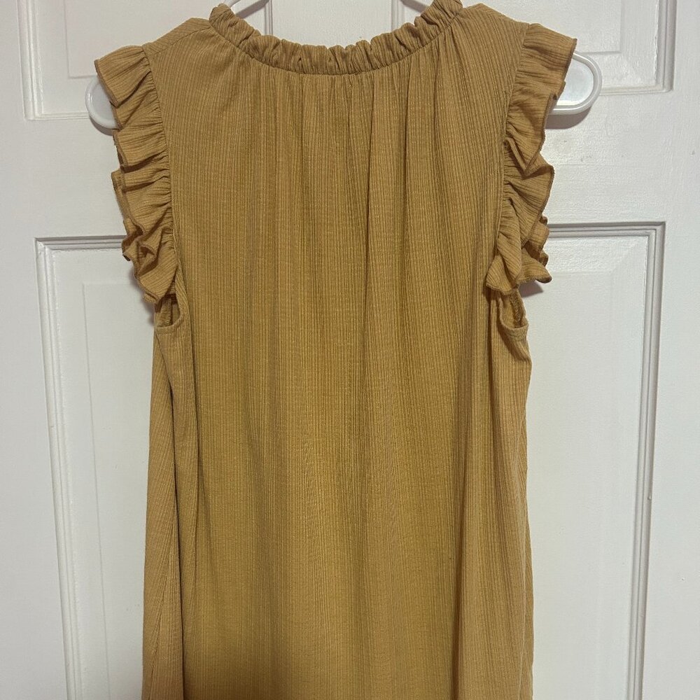 Ces Femme Women's Maternity Top- Mustard Yellow Sz. Small